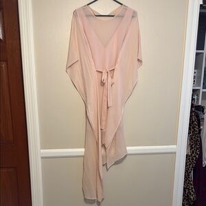 BCBGMaxAzria Sheer Pink Dress